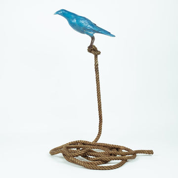 Sebastian, The Magpie on Short Rope (Bronze Sculpture)