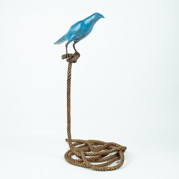 Sebastian, The Magpie on Short Rope (Bronze Sculpture)