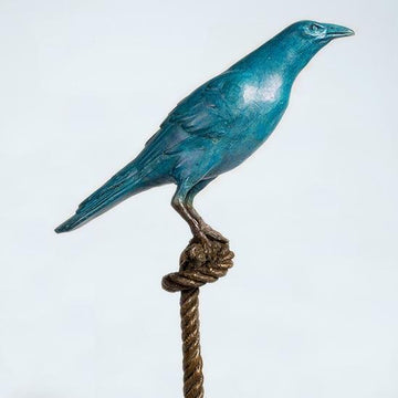 Sebastian, The Magpie on Short Rope (Bronze Sculpture)