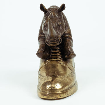 Walk with the Rhino (Bronze Sculpture)