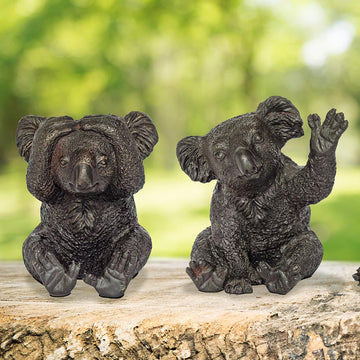 Kevin the Koala Feels Shy (Bronze Sculpture, Pocket Size)