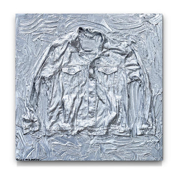 Fossil Levi’s Trucker Jacket in Silver (Original Painting)