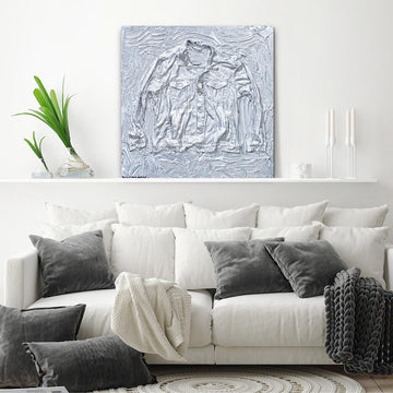 Fossil Levi’s Trucker Jacket in Silver (Original Painting)