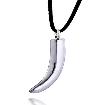 Their love was fierce and gentle at once (Silver Horn Pendant)