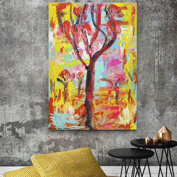 The Joshua Trees Sing a Song of Love in Spring (Original Painting)