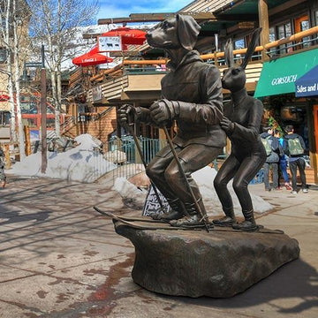 The Snow Lovers (Bronze Sculpture)