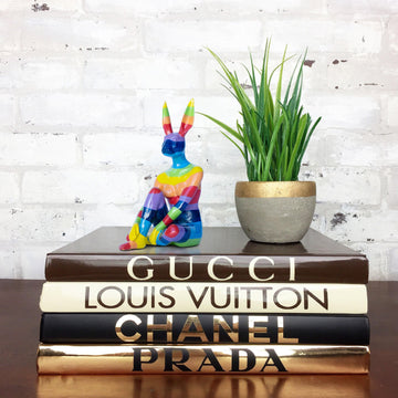 Rainbow Rabbitwoman (Resin Sculpture)