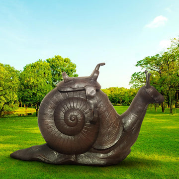 Snail Riders Forever (Bronze Sculpture)