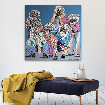 They would snap a photo of everyone (Original Painting)