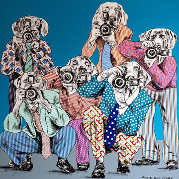 They would snap a photo of everyone (Original Painting)