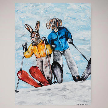 It snowed and they were in heaven (Original Painting)