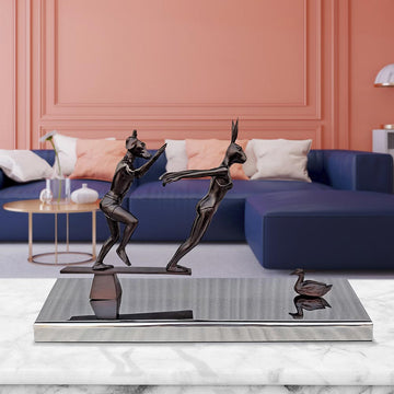 They Dived into Life (Bronze Sculpture)