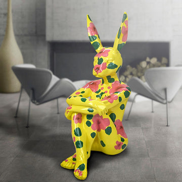 Splash Pop Lost Rabbit (Fibreglass Sculpture)