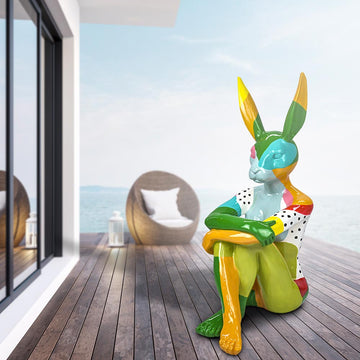 Splash Pop Lost Rabbit (Fibreglass Sculpture)