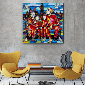 The Family That Sticks Together (Original Painting)