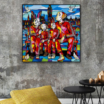 The Family That Sticks Together (Original Painting)