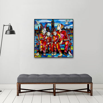 The Family That Sticks Together (Original Painting)