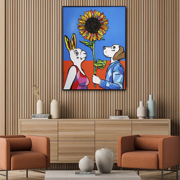 They Loved Sunflowers in Spring (Original Painting)