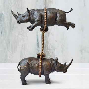 We will support each other (Bronze Sculpture)