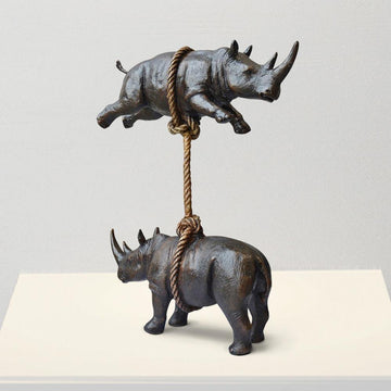 We will support each other (Bronze Sculpture)