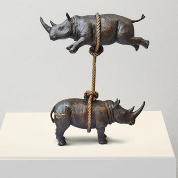 We will support each other (Bronze Sculpture)