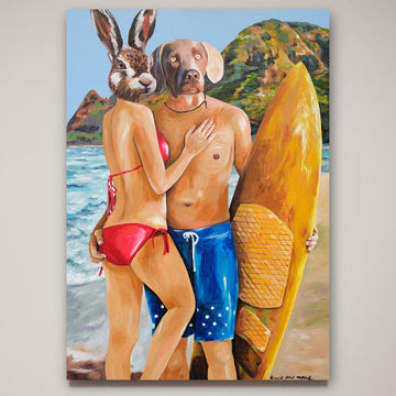 Surfs Up Always (Original Painting)