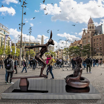 They Would Swim Until They Couldn't (Bronze Sculpture)