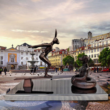 They Would Swim Until They Couldn't (Bronze Sculpture)