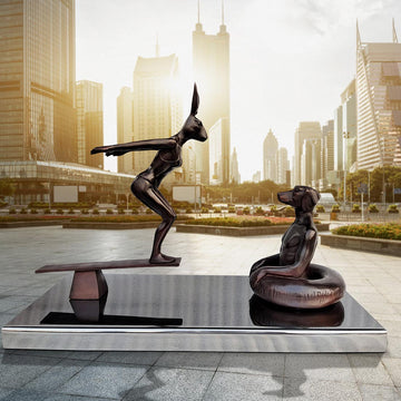 They Would Swim Until They Couldn't (Bronze Sculpture)