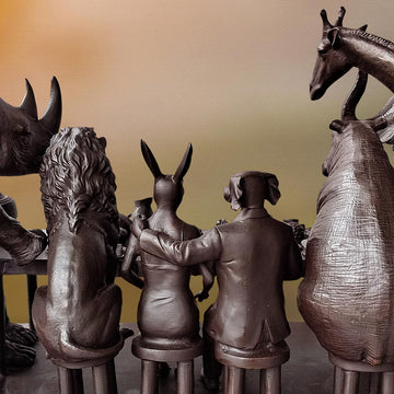 Wild Tea Party (Bronze Sculpture)