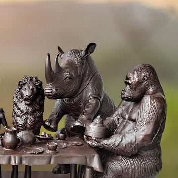 Wild Tea Party (Bronze Sculpture)