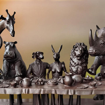 Wild Tea Party (Bronze Sculpture)
