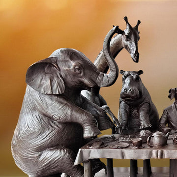 Wild Tea Party (Bronze Sculpture)