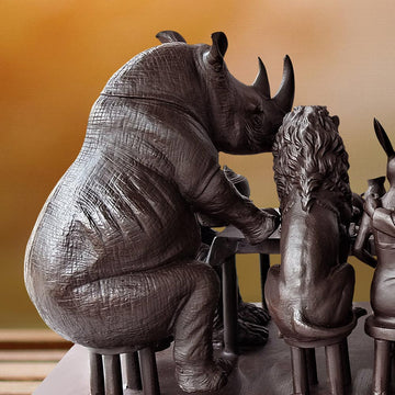 Wild Tea Party (Bronze Sculpture)