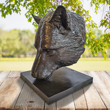 Tala the Red Wolf Was a Face of the Wild (Bronze Sculpture)