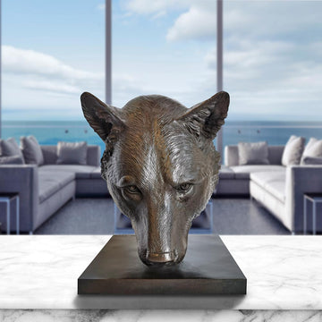 Tala the Red Wolf Was a Face of the Wild (Bronze Sculpture)