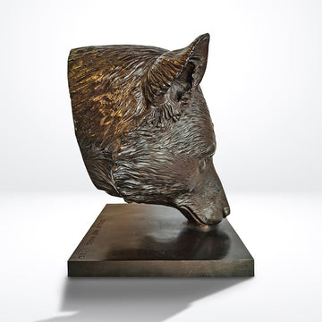 Tala the Red Wolf Was a Face of the Wild (Bronze Sculpture)