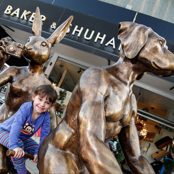 Tandem Riders (Bronze Sculpture)