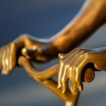 Tandem Riders (Bronze Sculpture)