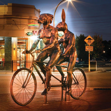 Tandem Riders (Bronze Sculpture)
