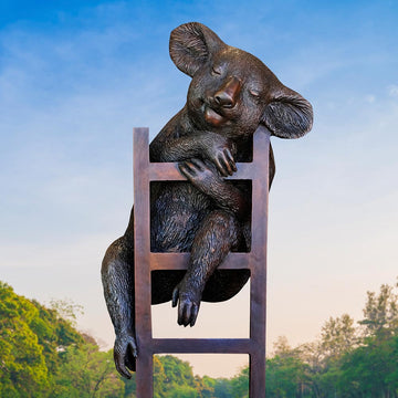 Koala Was on a High (Bronze Sculpture)
