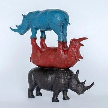 The Future Was Going to Be Colorful and Bright (Bronze Sculpture)