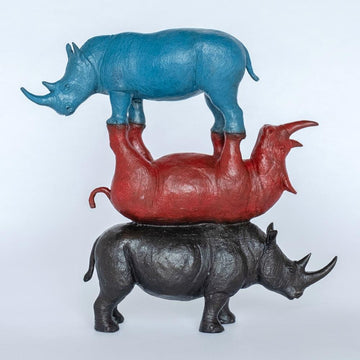 The Future Was Going to Be Colorful and Bright (Bronze Sculpture)