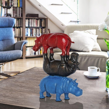 They Stayed Together No Matter What (Bronze Sculpture)