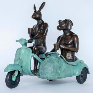 They Were Always Side by Side (Bronze Sculpture)
