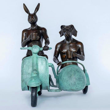 They Were Always Side by Side (Bronze Sculpture)