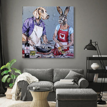 They were ready to make a feast (Original Painting)