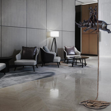 They were rhino riders in the sky (Bronze Sculpture)