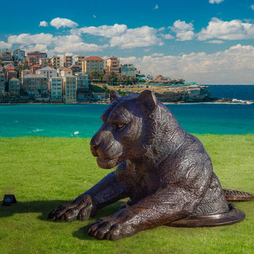 Come Out, Come Out Tiger, Wherever You Are (Bronze Sculpture, Large)