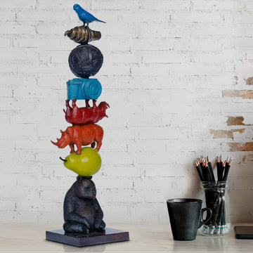 The Stack that Would Never Fall (Bronze Sculpture)